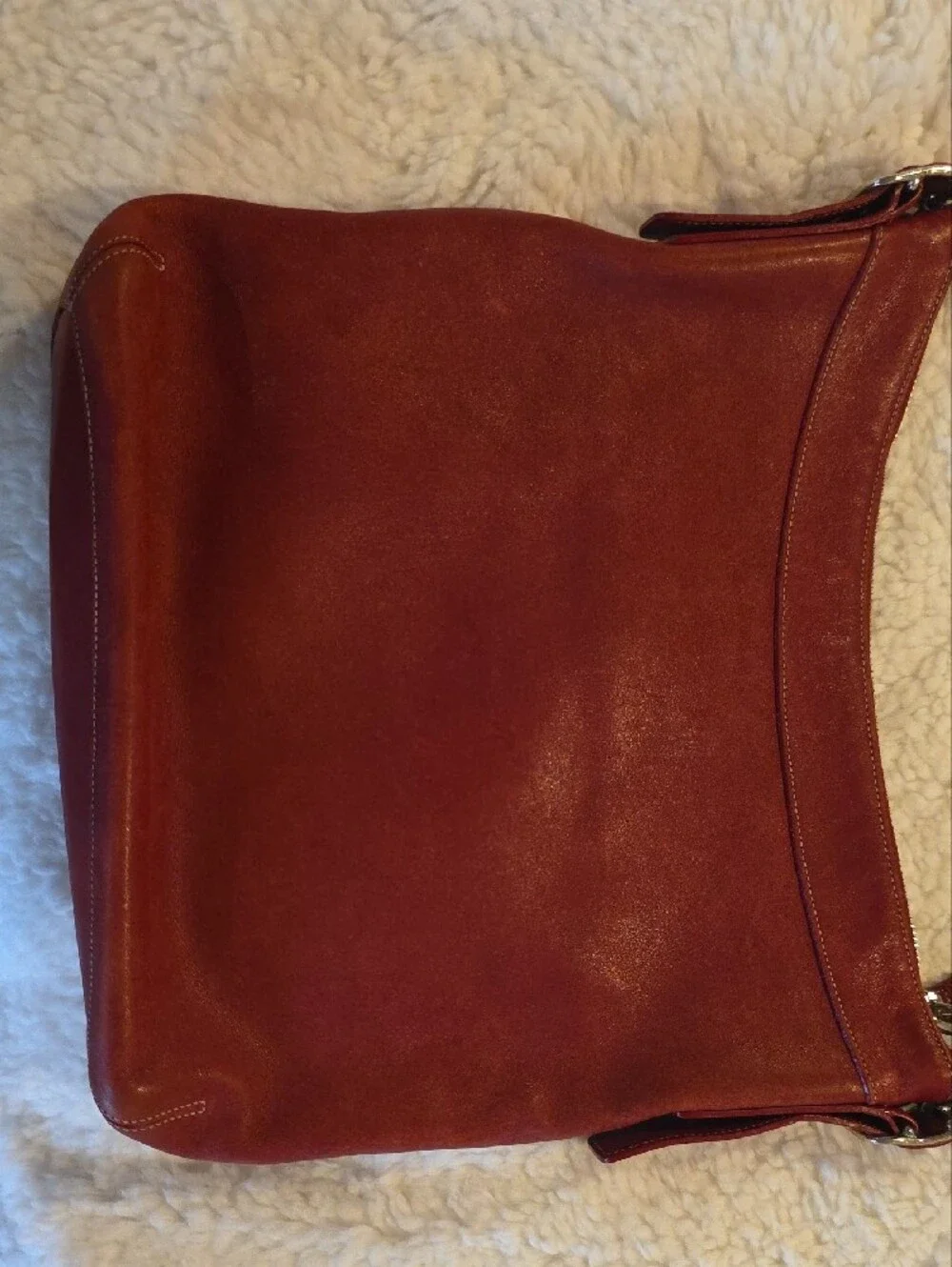 Vintage Coach Legacy 9188 Red Leather Shoulder Bag | Genuine Leather